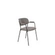 Afbeelding van White Label Living Armchair Jolien Black/Grey