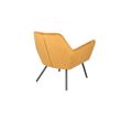 Afbeelding van White Label Living Lounge Chair Bon Velvet Gold
