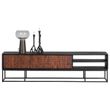 Afbeelding van BePureHome Nuts TV Meubel Hout Walnoot Zwart