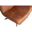 Afbeelding van Woood Skyler Draaifauteuil Kunstleer Cognac