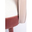 Afbeelding van Zuiver Sam Lounge Chair Pink White FR