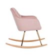 Afbeelding van Richmond Interiors Schommelstoel Rocky Pink Velvet (Quartz Pink 700)
