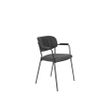 Afbeelding van White Label Living Armchair Jolien Black/Dark Grey