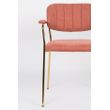 Afbeelding van White Label Living Armchair Jolien Gold/Pink