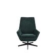 Afbeelding van White Label Living Lounge Chair Bruno Rib Green