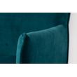 Afbeelding van White Label Living Armchair Dion Velvet Petrol
