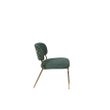 Afbeelding van White Label Living Lounge Chair Jolien Gold/Dark Green