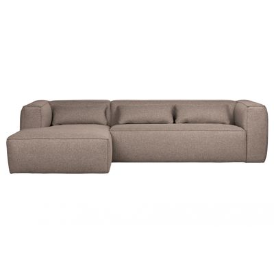 Woood Bean Hoekbank Links Taupe Woood Bean Hoekbank Links Taupe