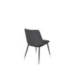 Afbeelding van White Label Living Chair Lionel Dark Grey