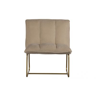 Woood Fie Fauteuil Ribstof Zand Woood Fie Fauteuil Ribstof Zand