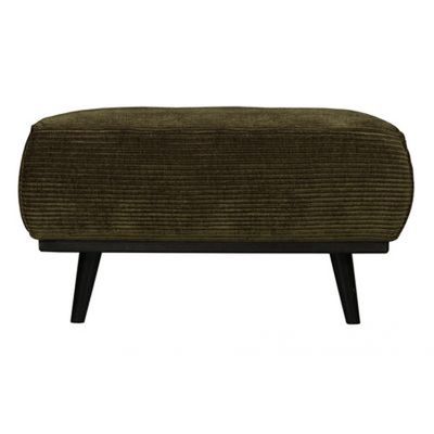 BePureHome Statement Hocker Brede Platte Rib Warm Groen BePureHome Statement Hocker Brede Platte Rib Warm Groen