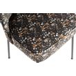 Afbeelding van BePureHome Vogue Eetkamerstoel Fluweel Aquarel Flower Zwart
