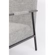 Afbeelding van White Label Living Lounge Chair Wakasan Light Grey