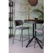 Afbeelding van White Label Living Counter Stool Jolien Black/Dark Grey