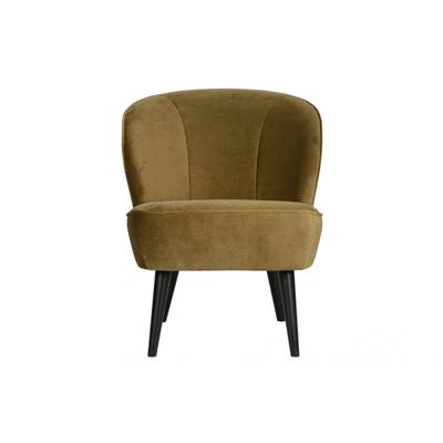 Woood Sara Fauteuil Fluweel Army Woood Sara Fauteuil Fluweel Army