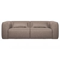 Woood Exclusive Bean 3,5-zits Bank Incl. Kussens Taupe Gemeleerd
