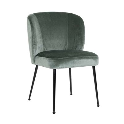 Richmond Interiors Stoel Fallon Jade Velvet / Black (Genova 504 Jade) Richmond Interiors Stoel Fallon Jade Velvet / Black (Genova 504 Jade)