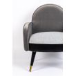 Afbeelding van Zuiver Sam Lounge Chair Black Grey FR
