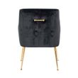 Afbeelding van Richmond Interiors Stoel Harper Black Croco (Croco Velvet Black HD007)