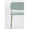 Afbeelding van White Label Living Counter Stool Jolien Gold/Light Green