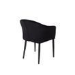 Afbeelding van White Label Living Armchair Catelyn Black