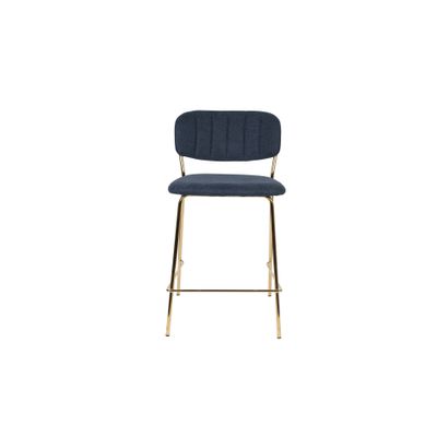 White Label Living Counter Stool Jolien Gold/Dark Blue White Label Living Counter Stool Jolien Gold/Dark Blue