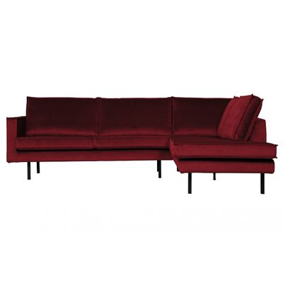BePureHome Rodeo Hoekbank Rechts Rood BePureHome Rodeo Hoekbank Rechts Rood