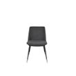Afbeelding van White Label Living Chair Lionel Dark Grey