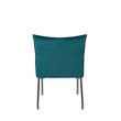 Afbeelding van White Label Living Armchair Dion Velvet Petrol