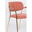 Afbeelding van White Label Living Armchair Jolien Gold/Pink