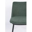 Afbeelding van White Label Living Chair Lionel Dark Green