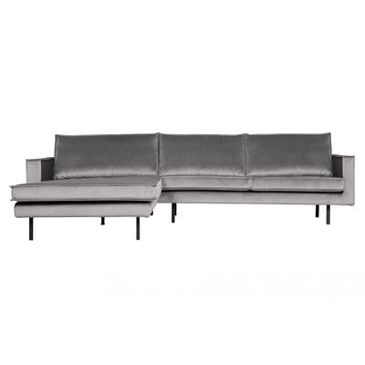 BePureHome Rodeo Chaise Longue Links Lichtgrijs BePureHome Rodeo Chaise Longue Links Lichtgrijs