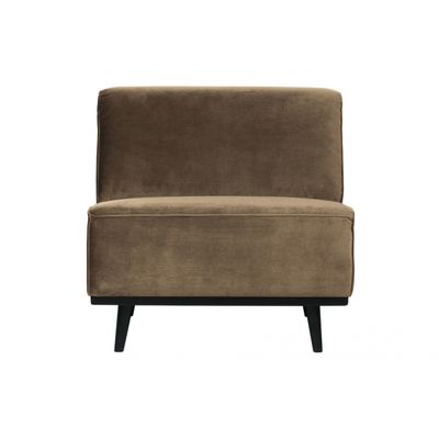 BePureHome Statement 1-zits Bank Fluweel Taupe BePureHome Statement 1-zits Bank Fluweel Taupe