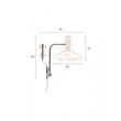 Afbeelding van Dutchbone Devi Wandlamp Zwart