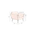 Afbeelding van Dutchbone Kate Lounge Chair Blauw