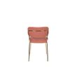 Afbeelding van White Label Living Chair Jolien Gold/Pink