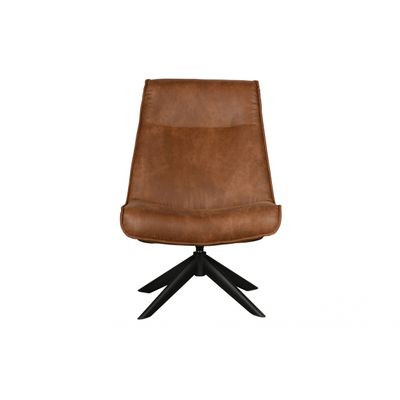 Woood Skyler Draaifauteuil Kunstleer Cognac Woood Skyler Draaifauteuil Kunstleer Cognac