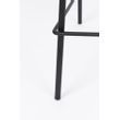 Afbeelding van White Label Living Counter Stool Jolien Black/Dark Grey