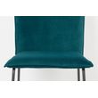 Afbeelding van White Label Living Chair Floke Velvet Petrol