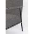 Afbeelding van White Label Living Lounge Chair Wakasan Dark Grey