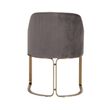 Afbeelding van Richmond Interiors Stoel Hadley Stone velvet / Brushed gold (Quartz Stone 101)