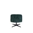 Afbeelding van White Label Living Lounge Chair Belmond Rib Green