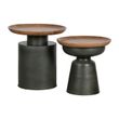Afbeelding van Woood Exclusive Dana Bijzettafel Hout/metaal Zwart