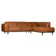 Afbeelding van BePureHome Statement Hoekbank Cognac Rechts