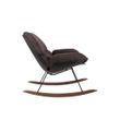 Afbeelding van White Label Living Lounge Chair Rocky Dark