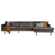Afbeelding van BePureHome Rodeo Chaise Longue Rechts Zwart