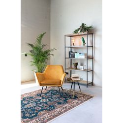 White Label Living Lounge Chair Bon Velvet Gold