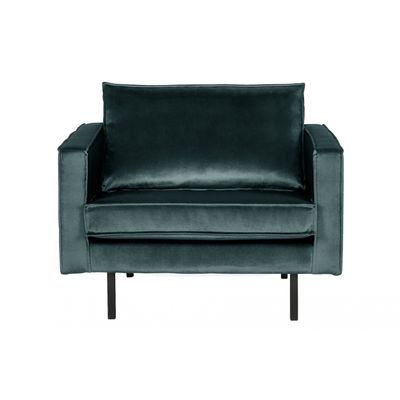 BePureHome Rodeo Fauteuil Velvet Teal BePureHome Rodeo Fauteuil Velvet Teal