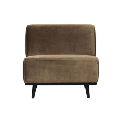 BePureHome Statement Fauteuil Fluweel Taupe BePureHome Statement Fauteuil Fluweel Taupe