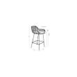 Afbeelding van White Label Living Counter Stool Tiger